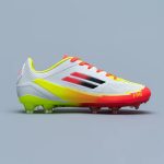 Premier FSO White/Yellow/Orange Soccer Boot - Image 5