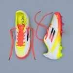 Premier FSO White/Yellow/Orange Soccer Boot - Image 3