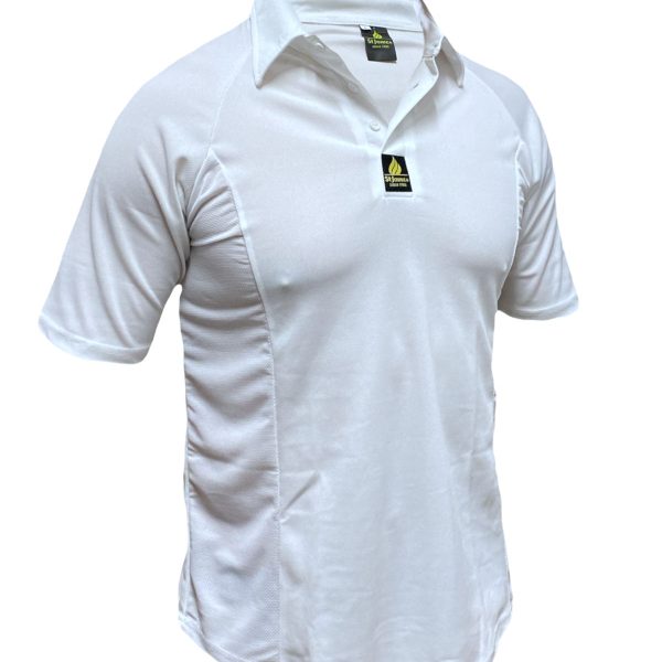 St James Cricket Shirt Short Sleeve - White