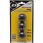 Squash Ball Dunlop Pro Double Yellow 3 Pack
