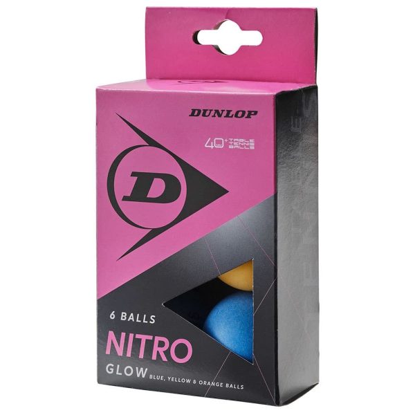 Dunlop Nitro Glow Multi Colour Table Tennis Balls