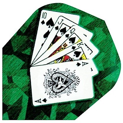 2600-HARROWS-DARTS-FLIGHTS-HOLOGRAM Harrows Hologram Royal Flush Flights - Image 1