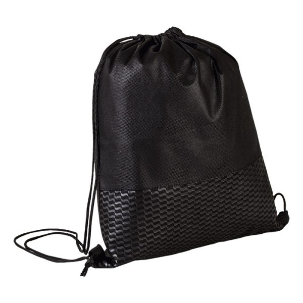 Wave Design Drawstring Bag - Non-Woven