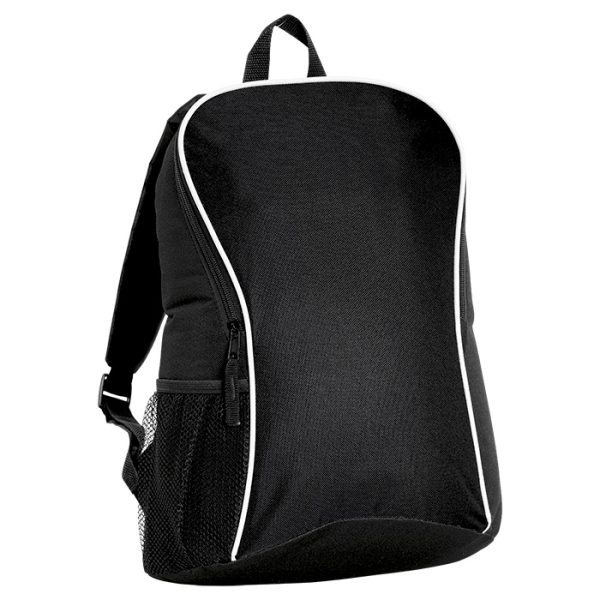 Barron Curved & Arch Design Backpack - Black