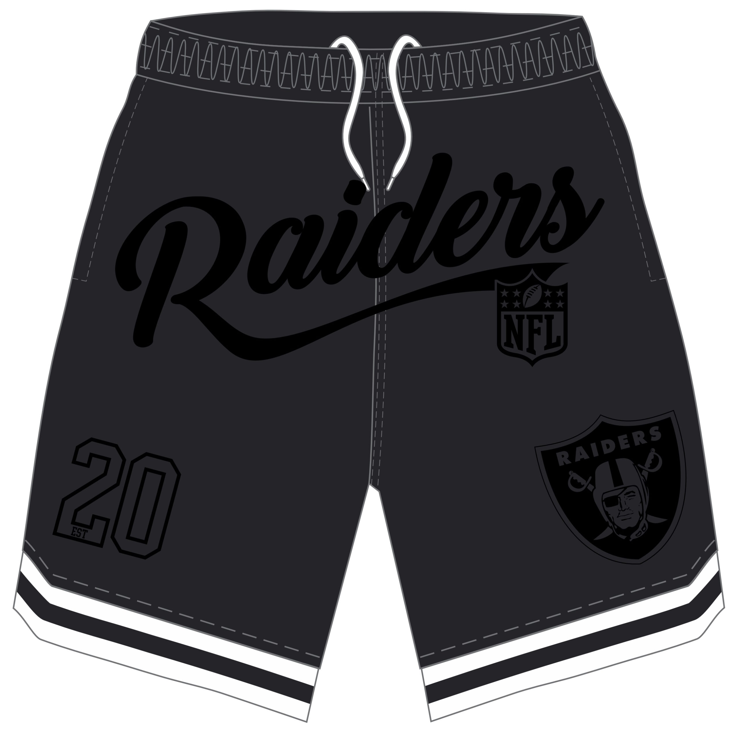 4978-nfl-short-utility-las-vegas-raiders-scaled NFL Utility Shorts - Las Vegas Raiders - Image 1