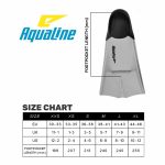 Aqualine Neo Silicone Training Fins Lime - Image 2