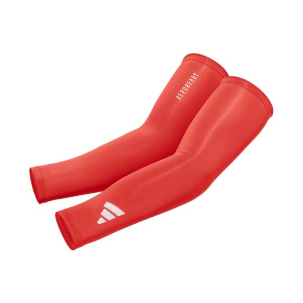 Adidas Aeroready Compression Arm Sleeves - Red