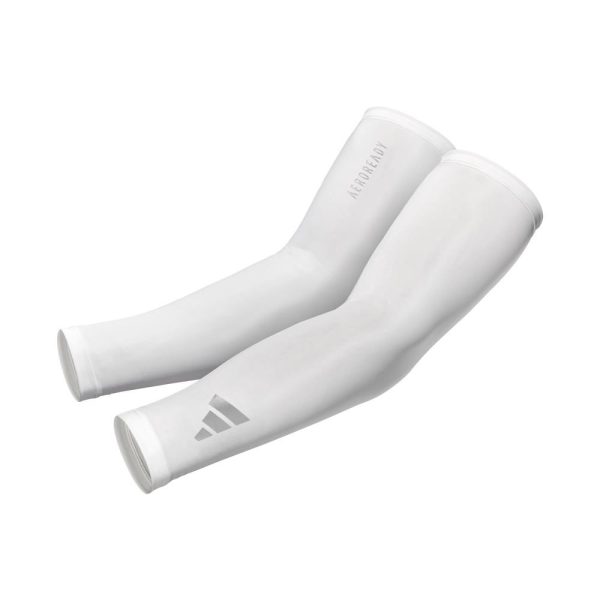 Adidas Aeroready Compression Arm Sleeves - White
