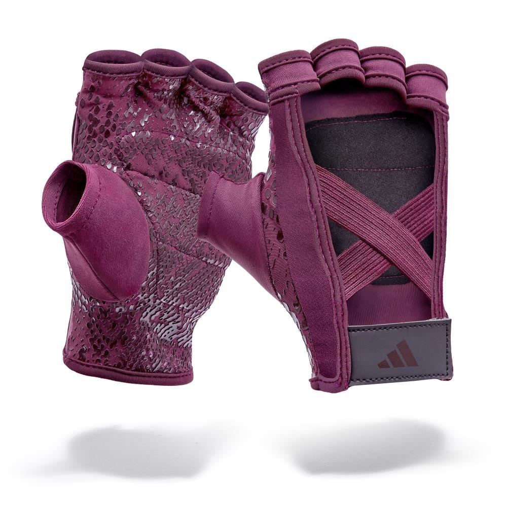5257-5258-5259-adidas-victory-womans-training-glove-crimson-a Adidas Woman's Training Gloves - Victory Crimson - Image 1