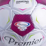 Premier Diamond Hybrid Match Soccer Ball Size 5 - Red - Image 3