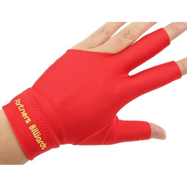 Partners Billiards Red Left Hand Pool Glove