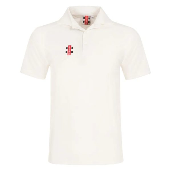 Gray-Nicolls Moisture Management Short Sleeve Cricket Shirt - Cream