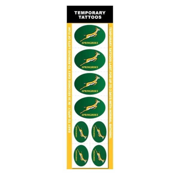 Springbok Temporary Tattoos