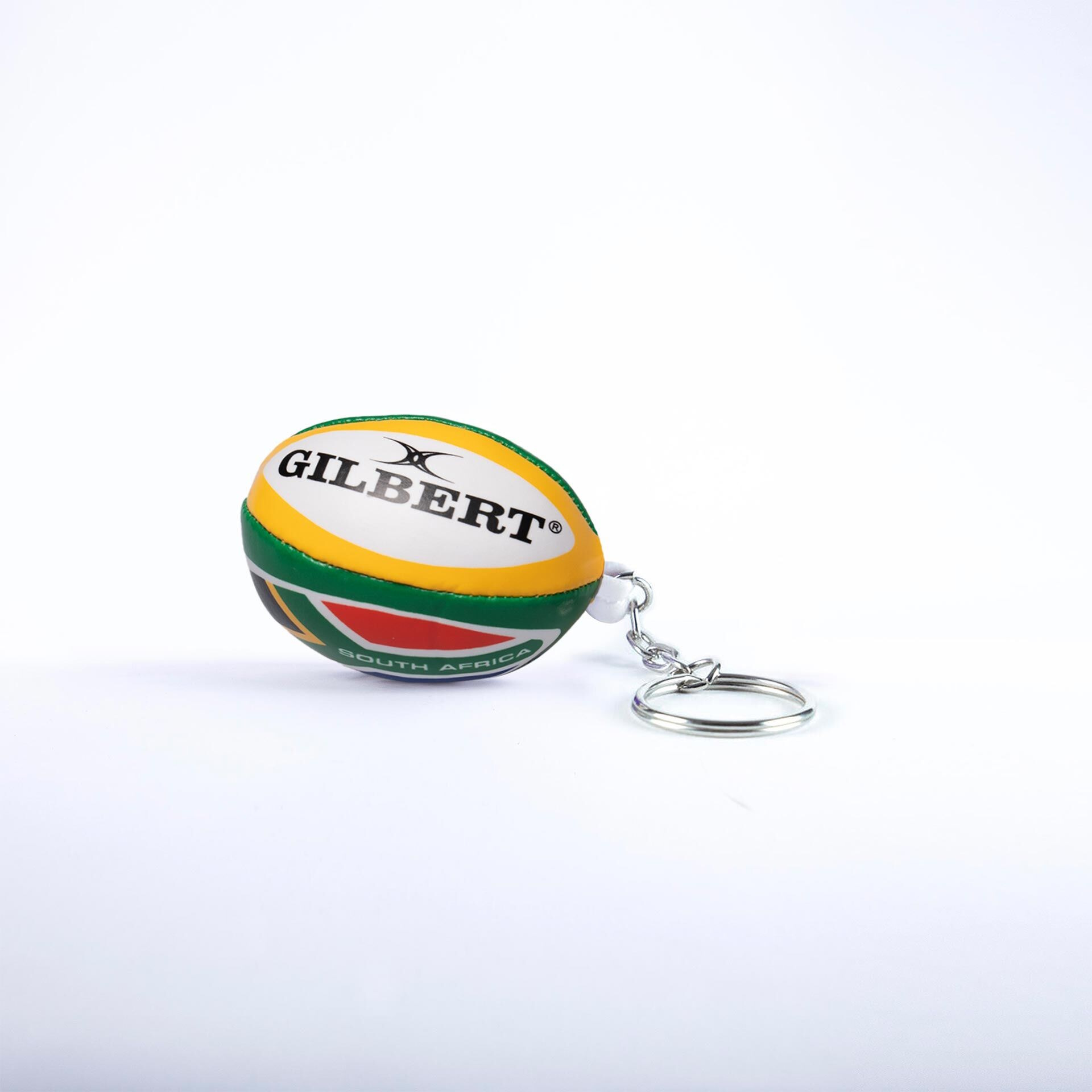 5680-Gilbert-Rugby-South-Africa-Flag-Keyring-a Gilbert Rugby South Africa Flag Keyring - Image 1