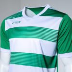 Premier Victoria Youth Striped Combo Soccer Set - Emerald/White - Image 2