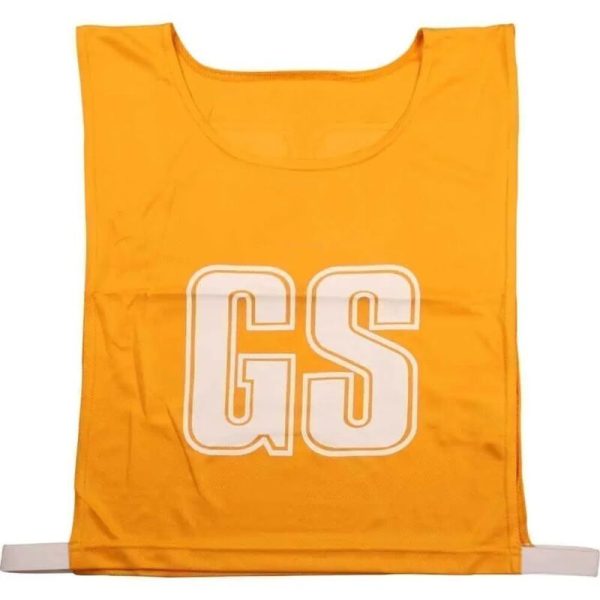 Printed Youth Netball Bibs Set - Yellow