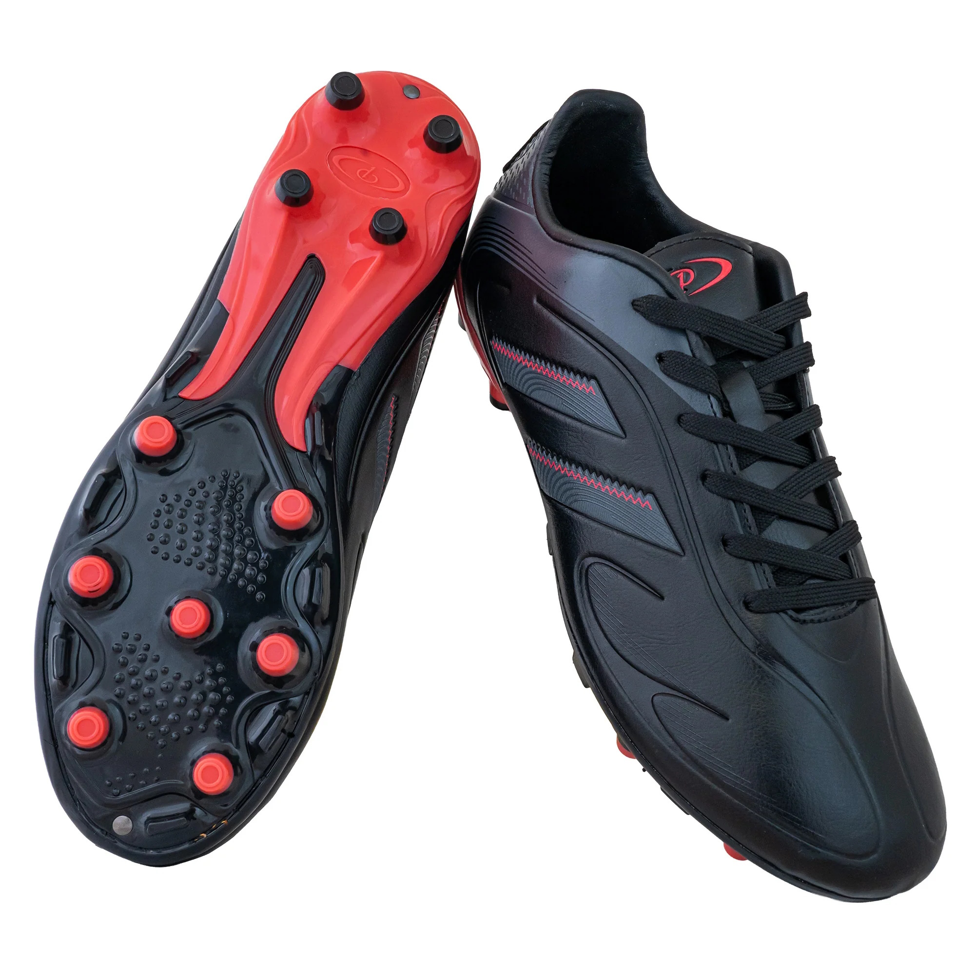 100342n-premier-copa-youth-pure-soccer-boot-black-red-a Premier Copa Pure Youth Soccer Boot - Black/Red - Image 1