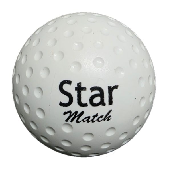 Star White Dimple Match Hockey Ball