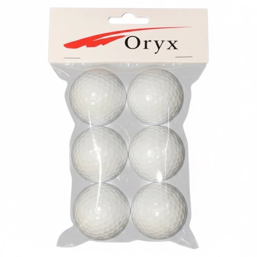 Oryx Dimple Foam Practice Golf Balls 6 Pack
