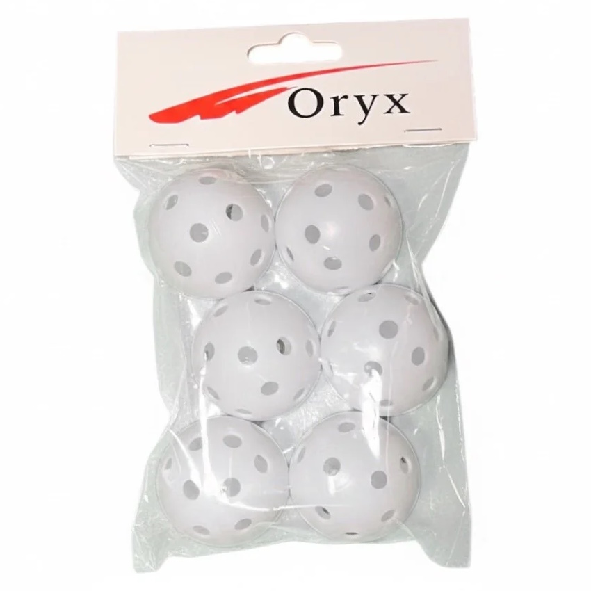 Oryx Plastic Practice Golf Balls 6 Pack