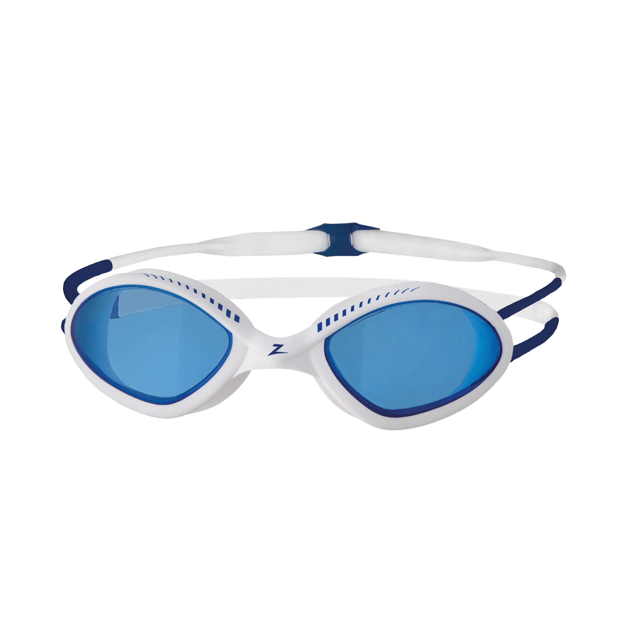 6034-zogga-tiger-swim-goggles-white-a Zoggs Tiger Adult Swimming Goggles - Image 1
