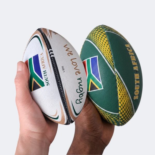 SA Flag Mini Rugby Ball Pimple Grip