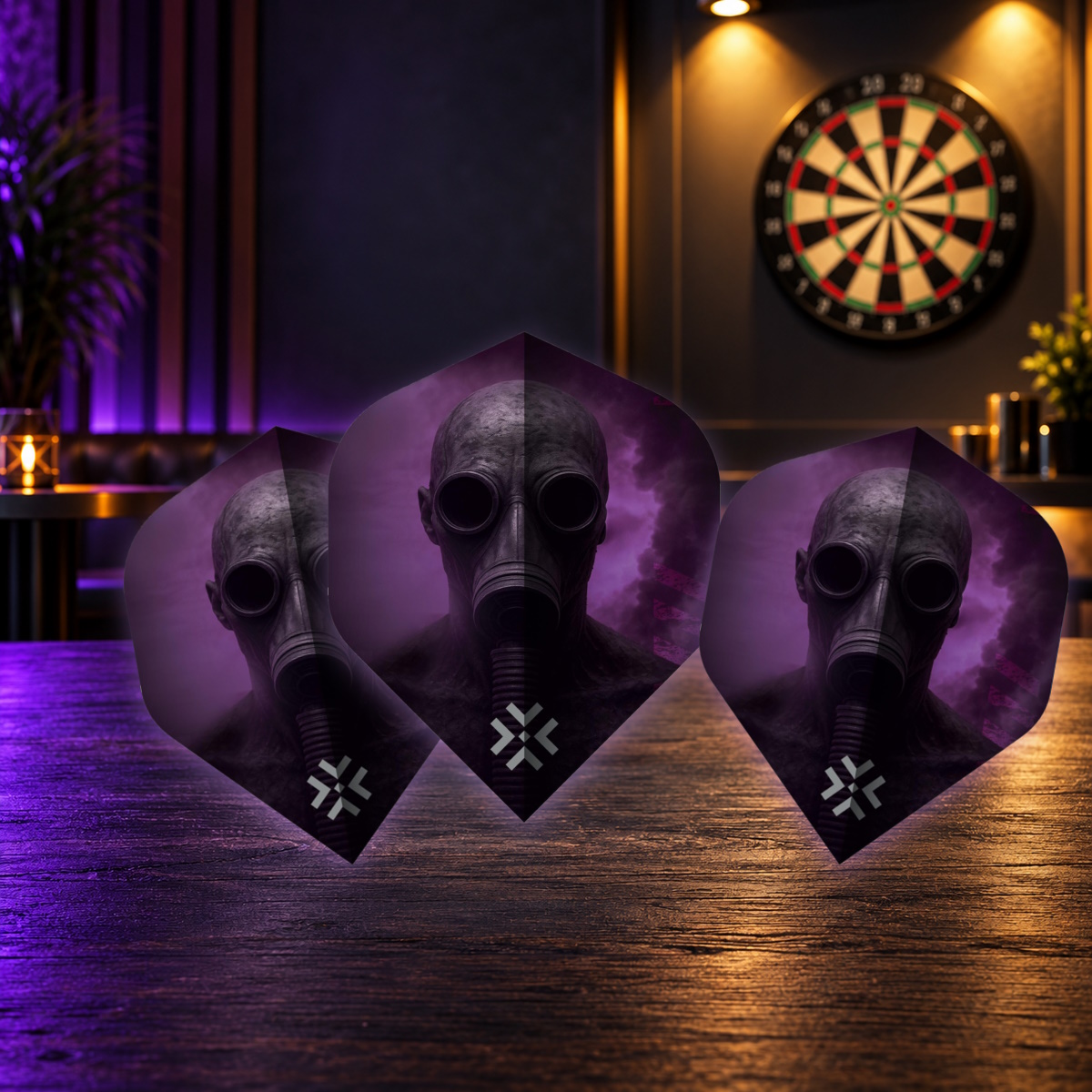 6161-bullet-darts-toxic-flights-all BULLET Toxic NO2 - Dart Flights Set of 3 - Image 1